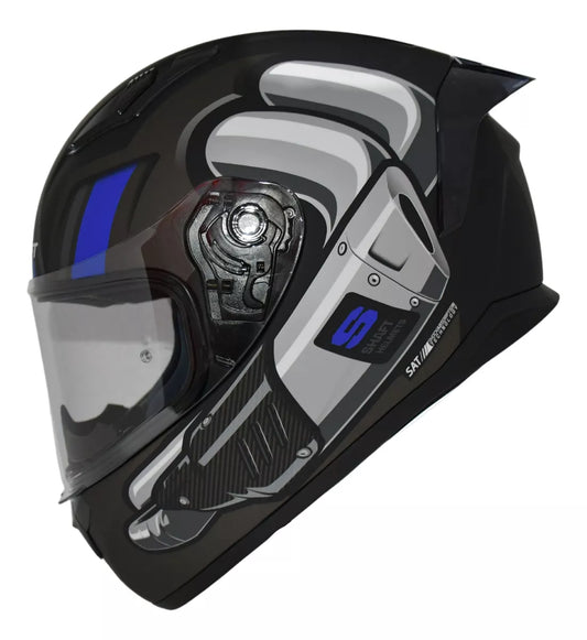 Casco Integral Shaft SH-582 SP Exhaust Azul