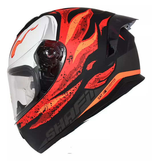 Casco Integral Shaft SH-582 SP Flamer Rojo