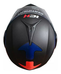 Casco Abatible Ich 3110 Chip Negro Naranja Mate Certificación DOT Rider One